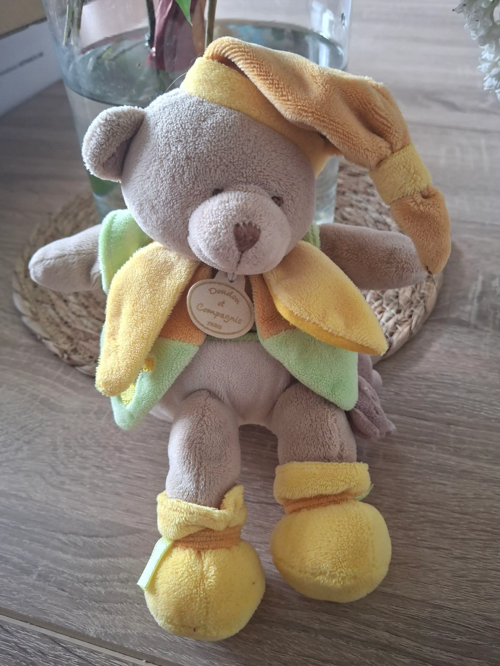 Ourson collectuon lutin de la marque doudou et compagnie
